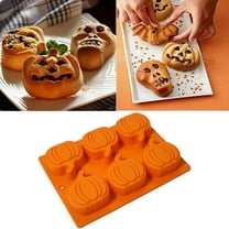 neszzmir Silicone Pumpkin Cake Mold – Halloween & Thanksgiving Cupcake Pan, Fall Baking, Multipurpose Pumpkin-Shaped Mold for Candy, Soap, Chocolate, Dessert, Flexible Nonstick Silicone, 30x20cm
