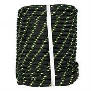 netuera 1/2 Inch by 100 Feet Double Braid Polyester Arborist Rigging Rope, Tree Rigging Line Utility Rope Nylon Pulling Rope on Your Farm, Boat, Ranch, Construction SiteBlack
