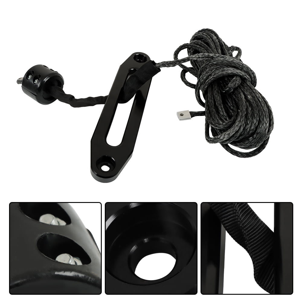 netuera 1/4 Inches 50 Feet 8500 Pounds Synthetic Winch Cable Car Tow Rope Capstan Rope Grey