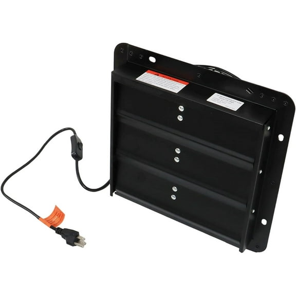 netuera 10 inch Shutter Exhaust Fan, Exhaust Fan Wall Mounted with Mesh Screen, Automatic Aluminum Shutter Suitable for Garages Basement Attic