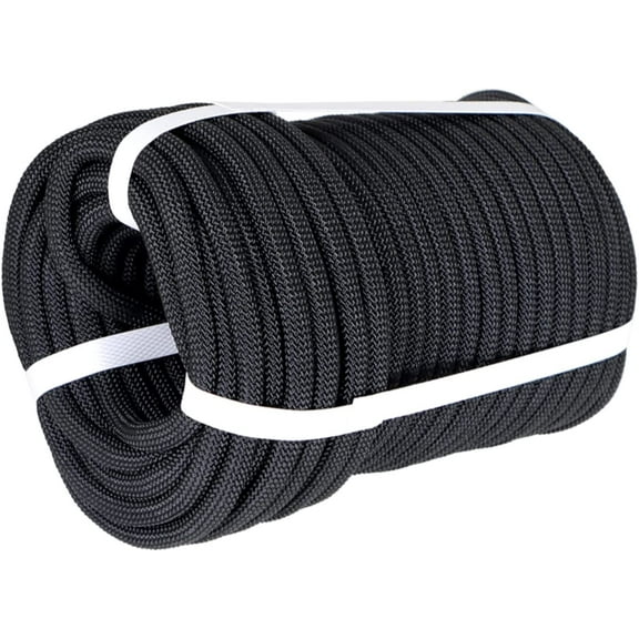 netuera 3/8 Inch Braided Polyester Rope 100Ft Rigging Rope Tensile Strength 3520Lbs