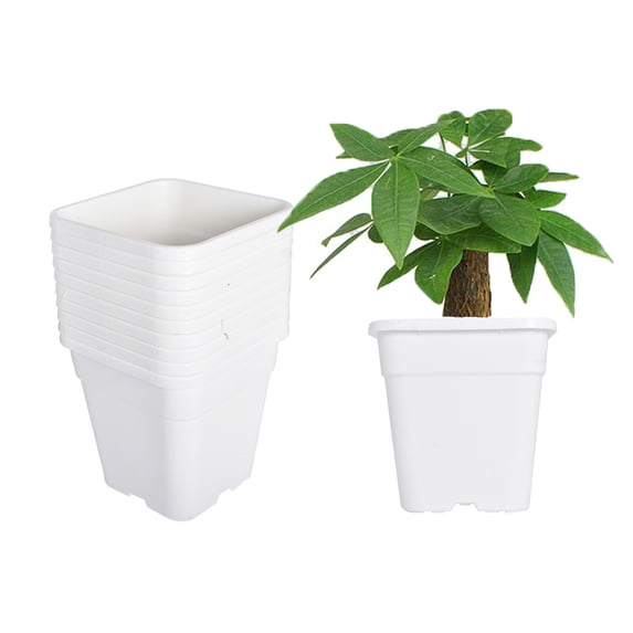 netuera 3 Gallon Plastic Grow Pots Plant Bonsai Square Garden Container ...