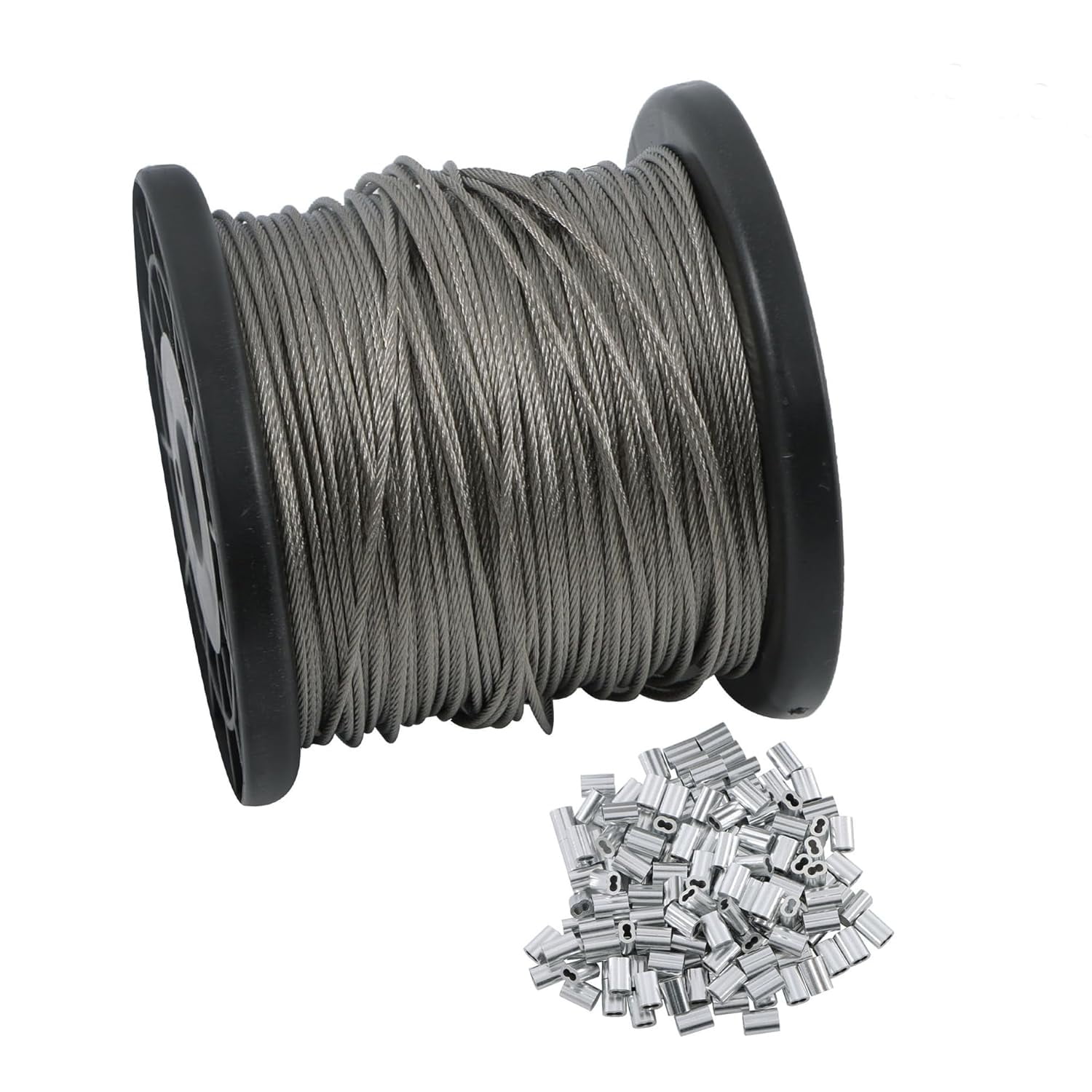 netuera 328FT 1/16 Inch Stainless Steel Wire Rope 7 X 7 Strand ...