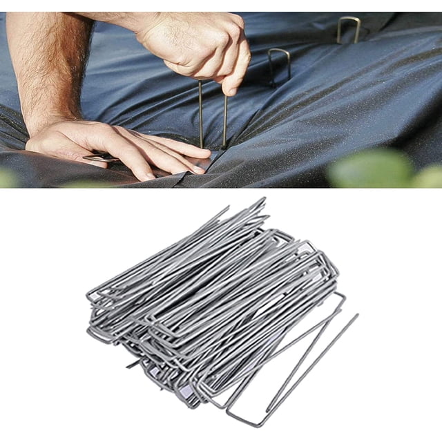 netuera 6 Inch Long Landscape Staples/Sod Staples used to hold down ...