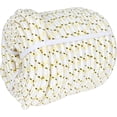 thumbnail image 1 of netuera Arborist Bull Rope, 3/4 Inch by 150 Feet 24 Strand High Strength Tree Rope for Flagpole Halyard Clothesline Camping Sailing Swings (White Yellow & Black,44KN), 1 of 6