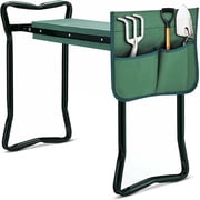 netuera Garden Kneeler and Seat Garden Foldable Stool Garden Kneeling Bench with Handles Garden Kneeler Bench Garden Kneeler Stools with Tool Bag Pouch EVA Foam Pad