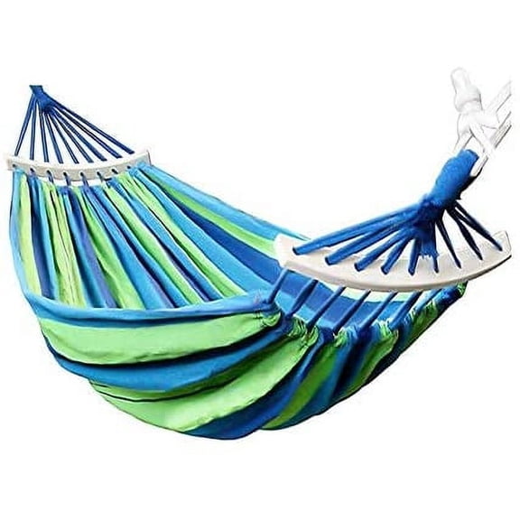 netuera Portable Camping Hammock Canvas Outdoor Hanging Swing Sleeping Gear 2 Person