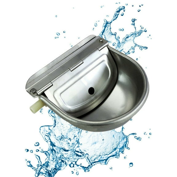netuera Stainless Water Trough Bowl Automatic Drinking Dog Horse Chicken Cattle Autofill
