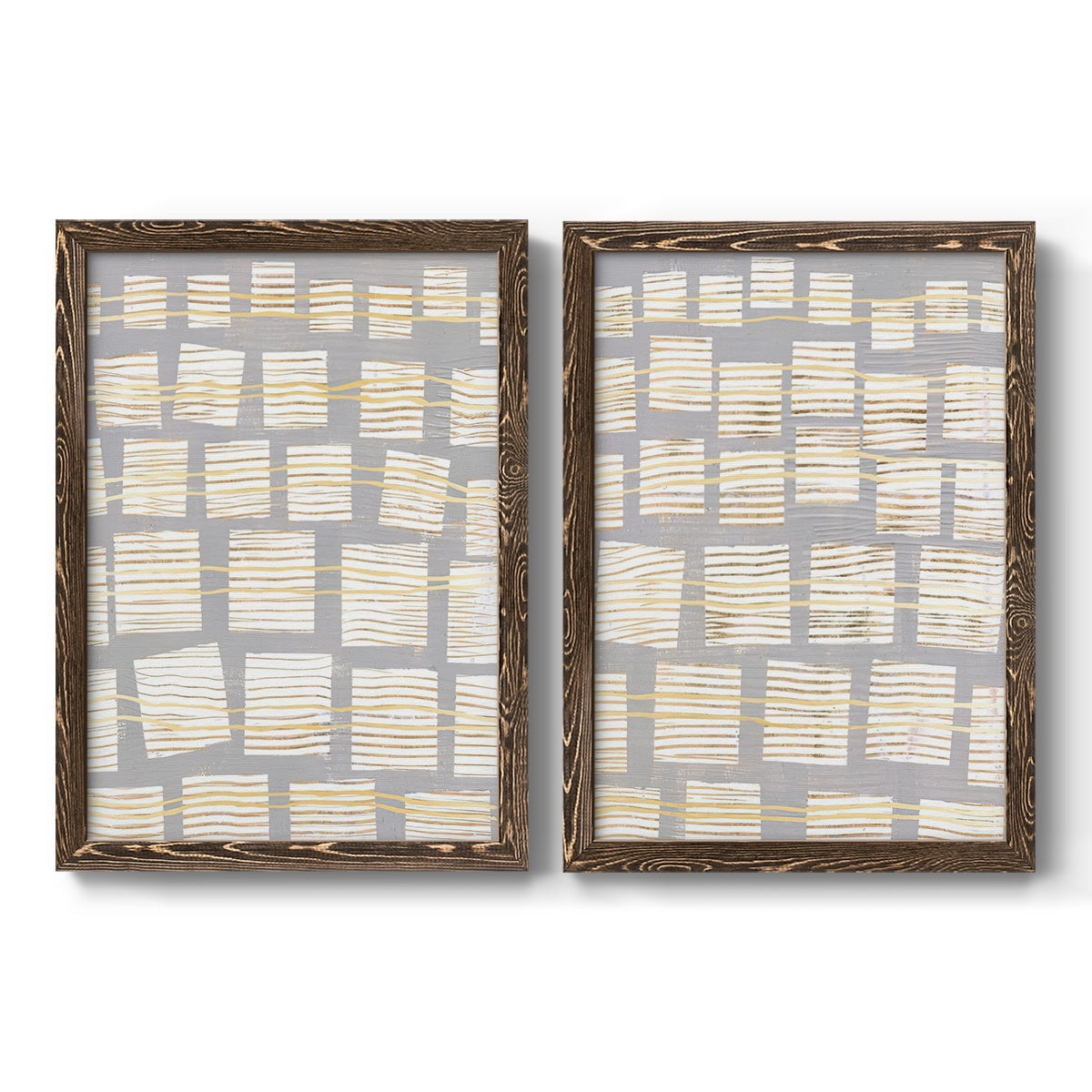 Networks I - Premium Framed Canvas 2 Piece Set - Ready to Hang