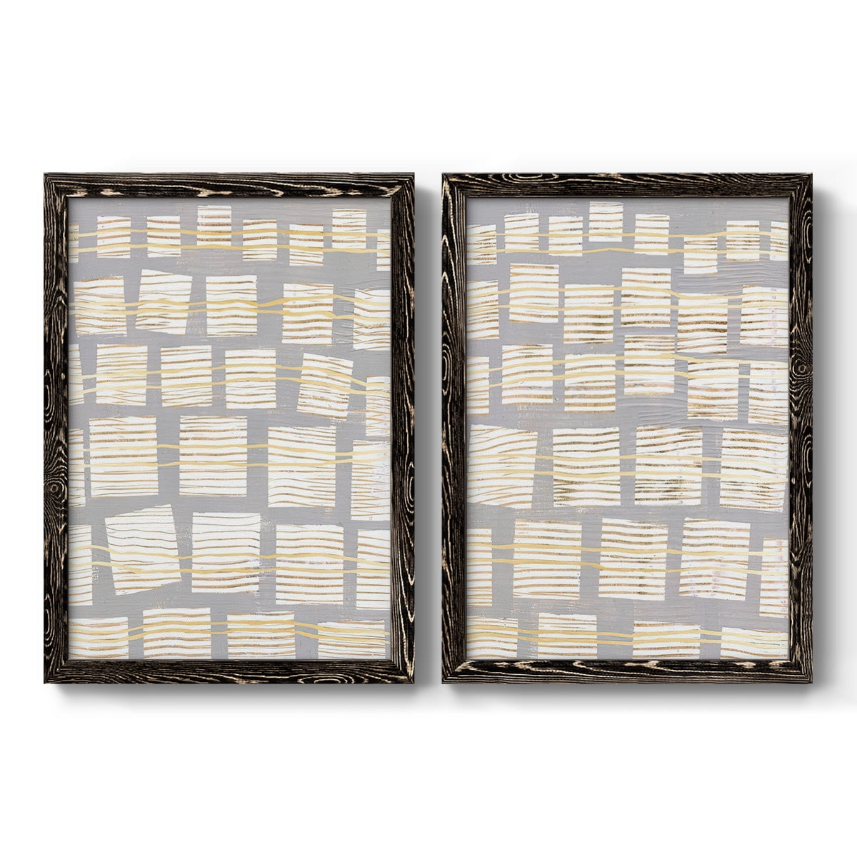 Networks I - Premium Framed Canvas 2 Piece Set - Ready to Hang