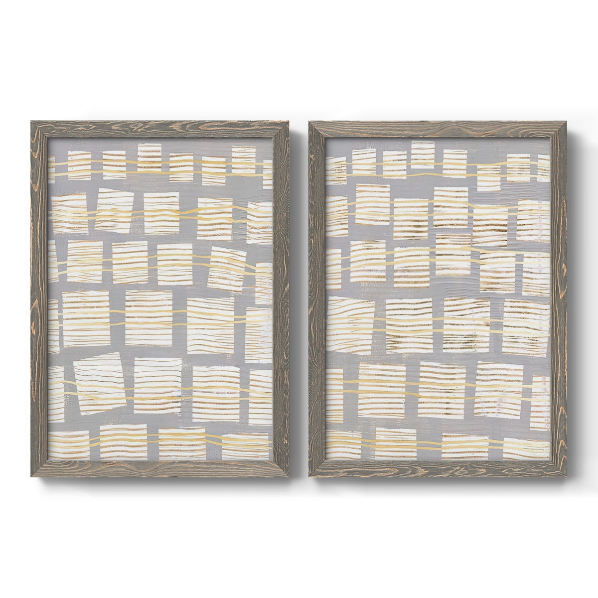 Networks I - Premium Framed Canvas 2 Piece Set - Ready to Hang