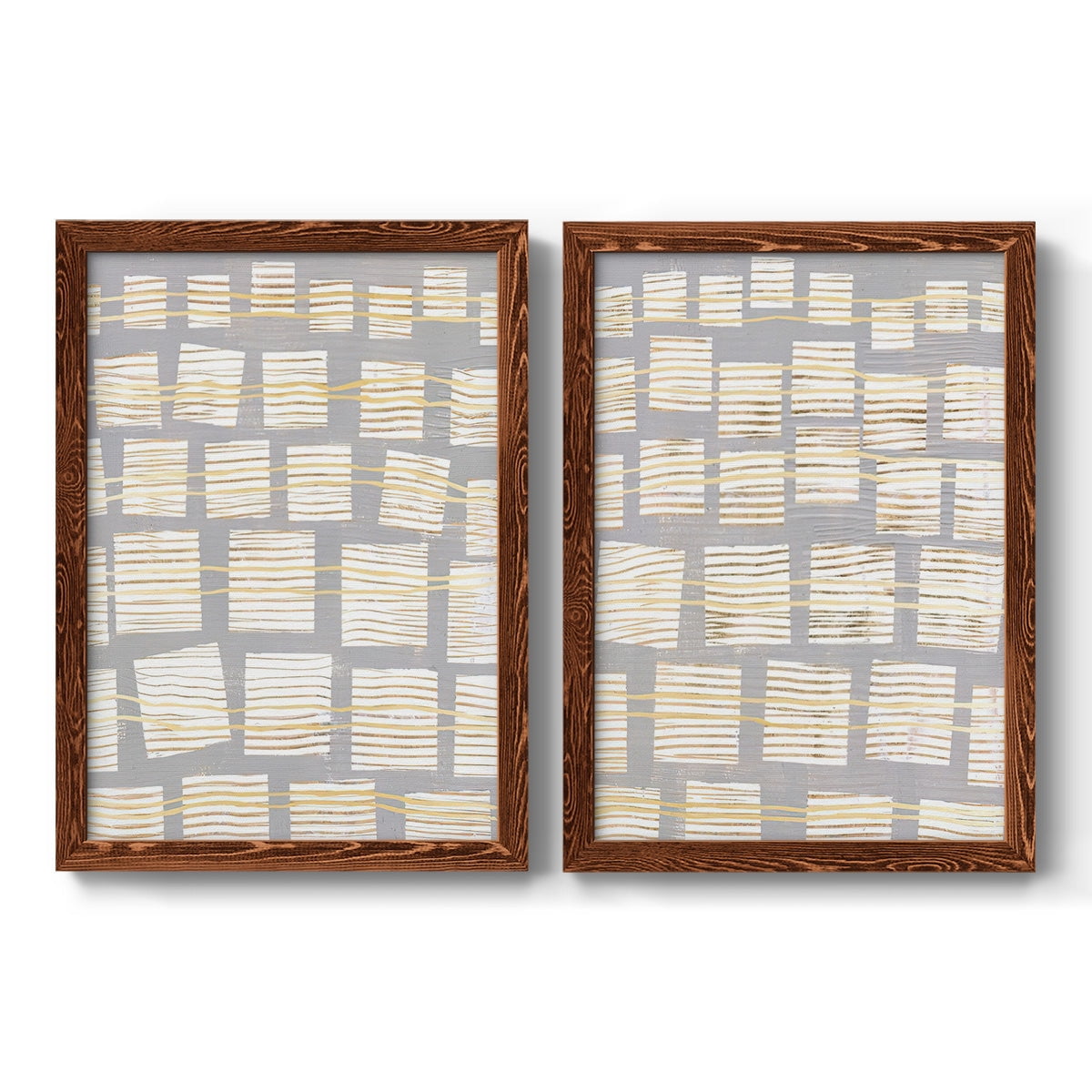 Networks I - Premium Framed Canvas 2 Piece Set - Ready to Hang