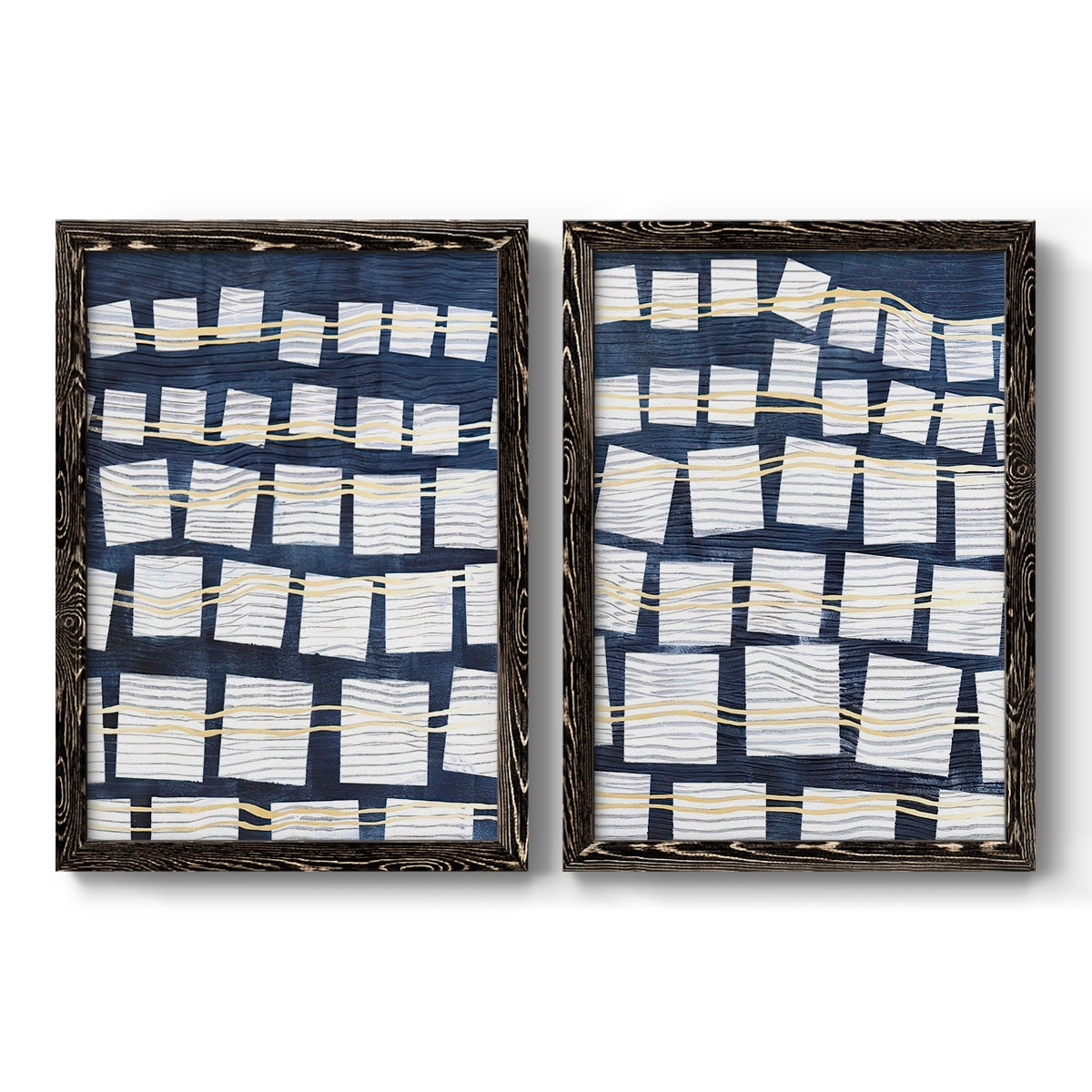 Networks III - Premium Framed Canvas 2 Piece Set - Ready to Hang