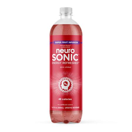 neuroSONIC, Superfruit, Energy Beverage, 16.9oz (12 Pack)