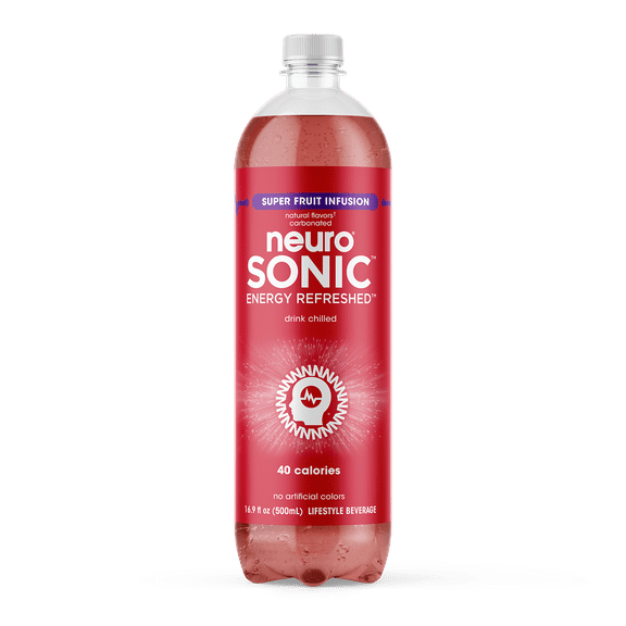 neuroSONIC, Superfruit, Energy Beverage, 16.9oz (12 Pack)