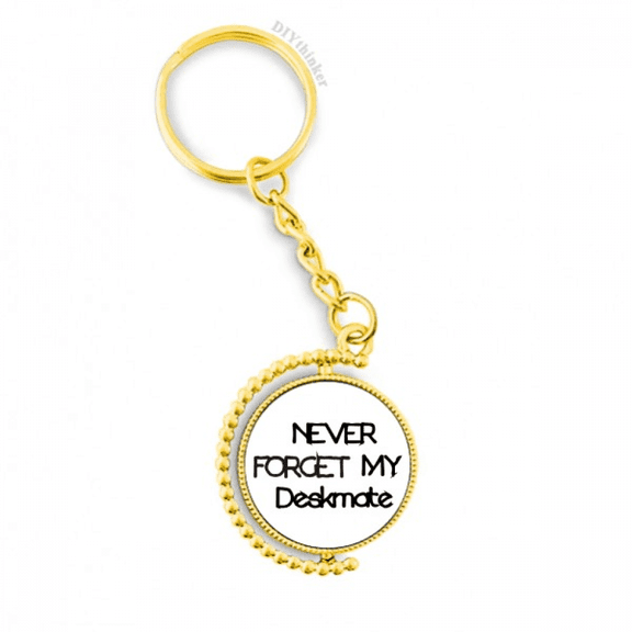 never foget my deskmate graduation season metal connector key chain  accessory en keyholder