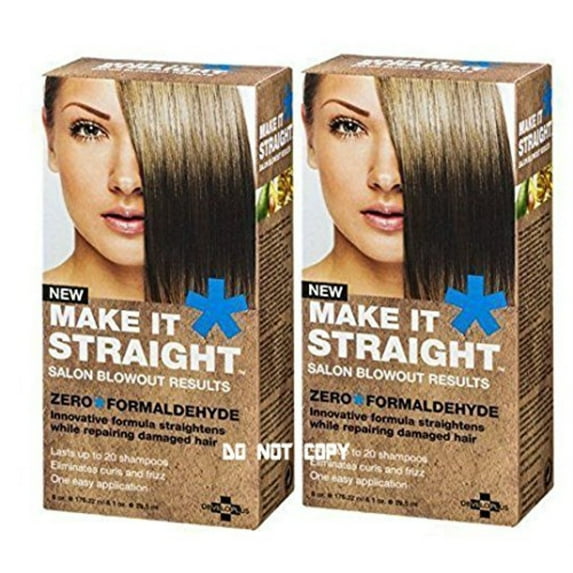 new! (2 pack) developlus make it straight salon blowout (2 pack)