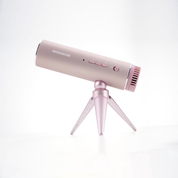 inovaxion Ionic Hair Dryer, Detachable Magnetic Tripod Handle, Wall Mount, Powerful Airflow, Quiet Motor, Futuristic Design, Gold