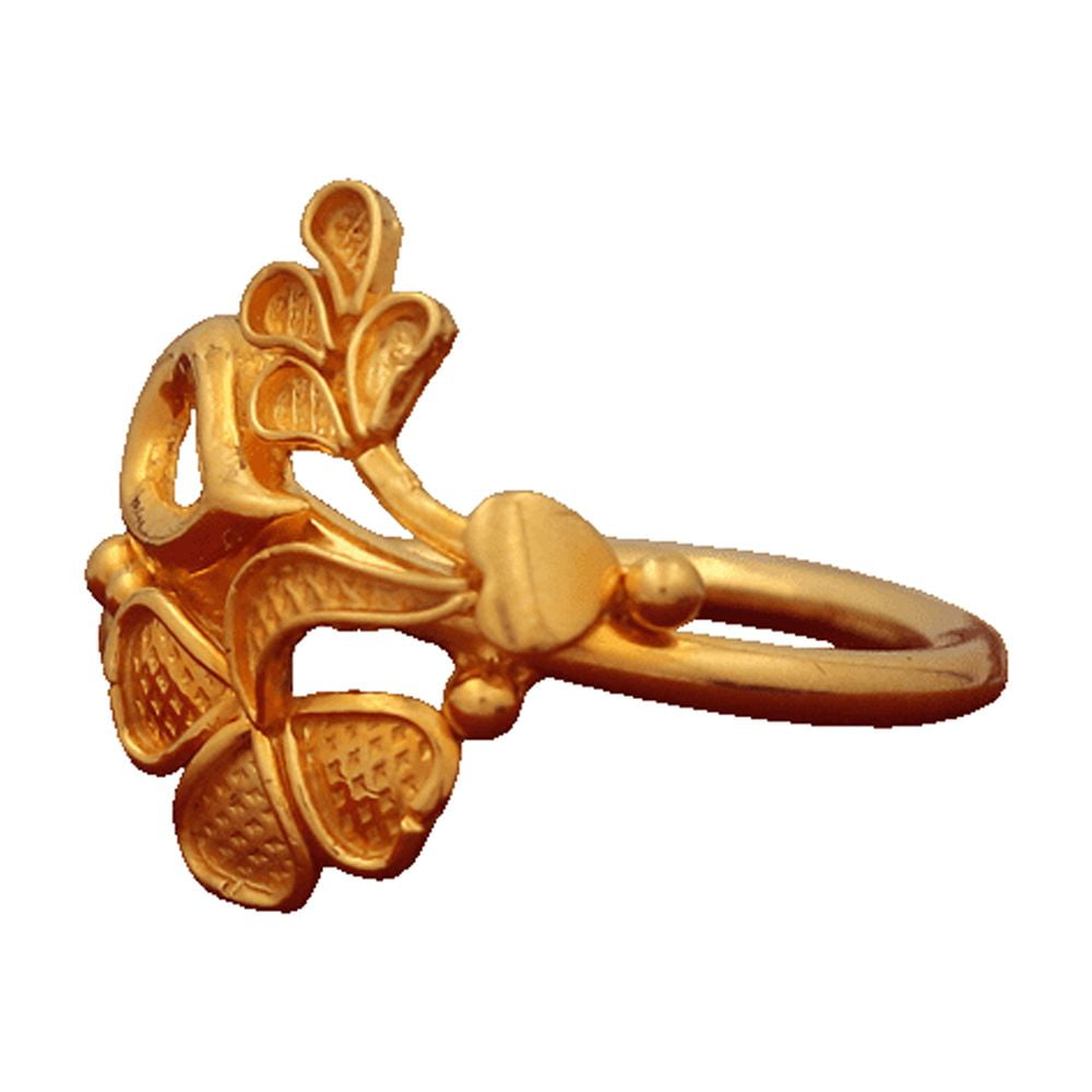 Siddhi Impex 22 K Print Veritable Gold Female Ring Size Us 5 Stepbrother Gift For Mother Adult Jewelry