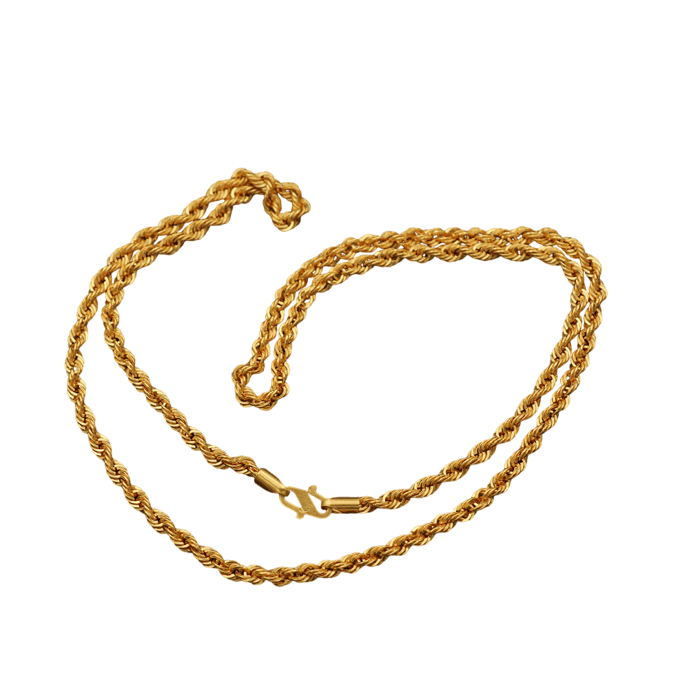 SIDDHI IMPEX new 22 karat stamp solid gold 18inch cable chain cousin husband labor day jewelry