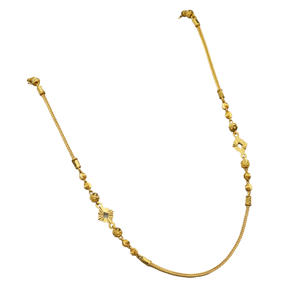 Siddhi Impex 22k print ultimate gold 18inch ball chain ladies gift bridegroom Adult Jewelry