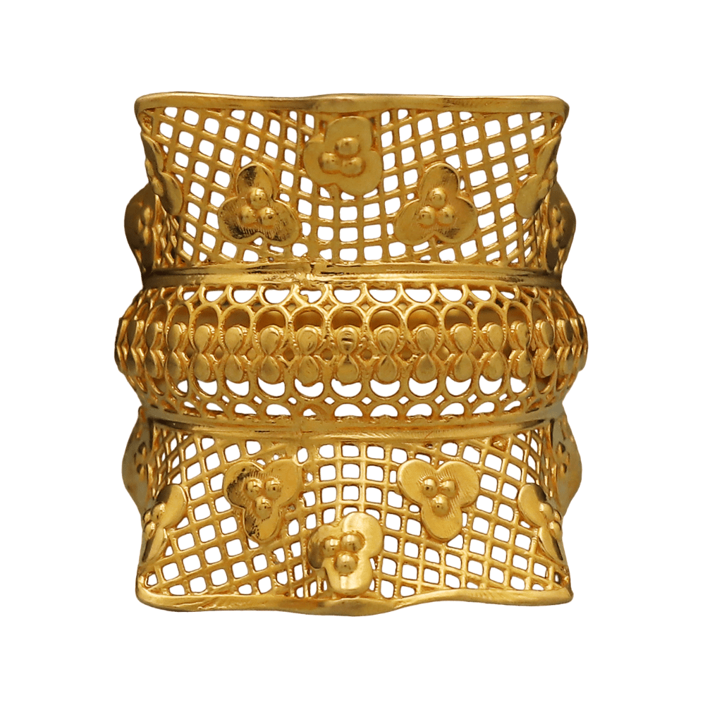 Siddhi Impex 22K Print Ultimate Gold Female Ring Size Us 13 For Great Grand Daughter Labor Day Gift Adult Jewelry