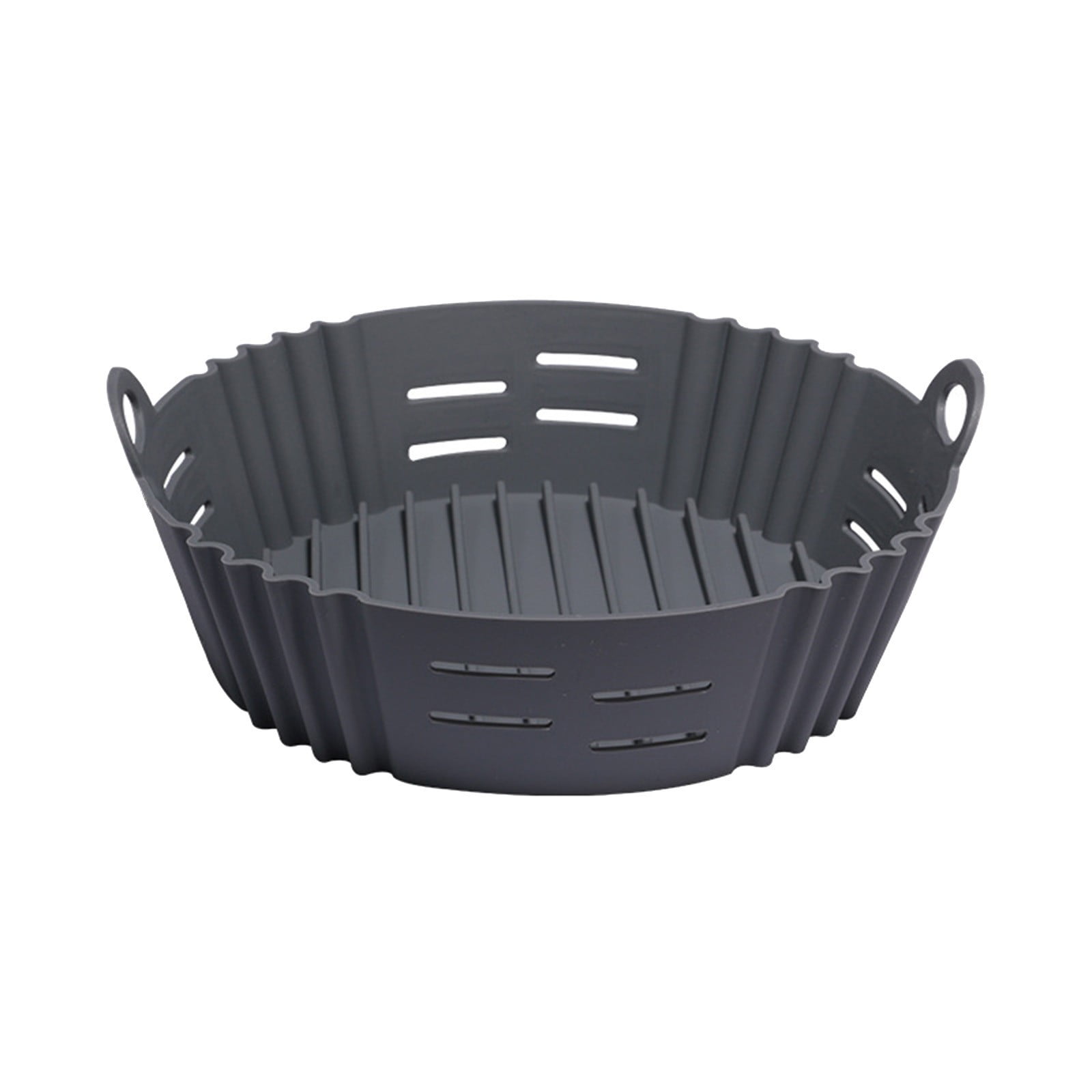 [new] Air Fryer Silicone Baking Pan Accessories Upgrade Opening Hole