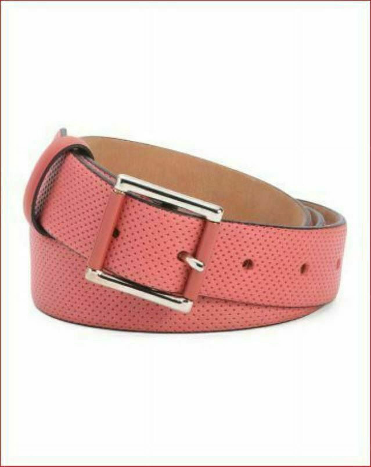 new Armani Collezioni men leather belt pink sz 58 22 Italy MSRP