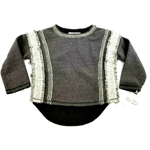 new B.N.C.I. women sweater poncho grey cotton blend XS $99
