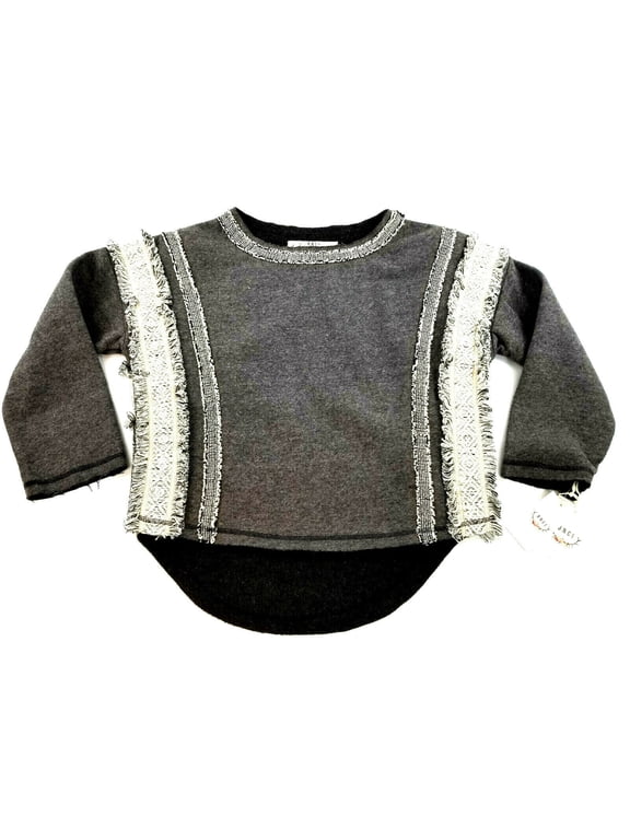 new B.N.C.I. women sweater poncho grey cotton blend XS $99