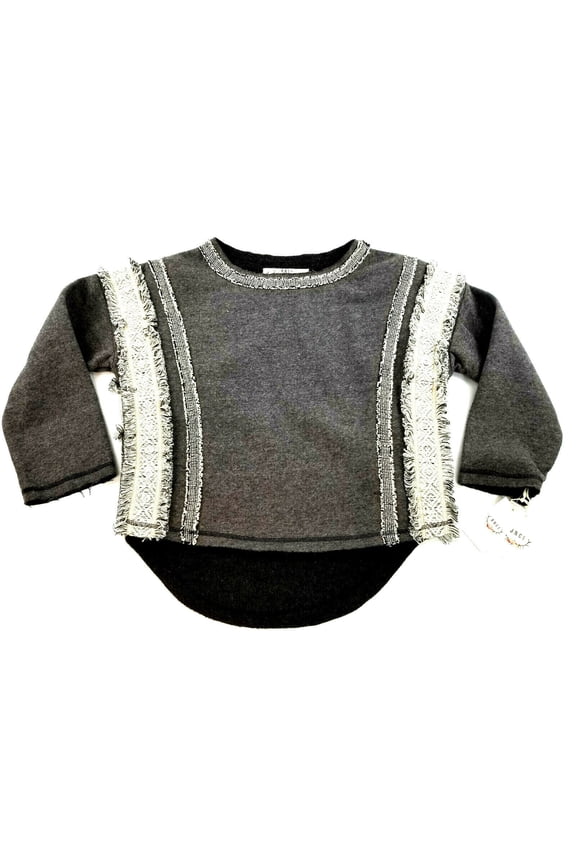 new B.N.C.I. women sweater poncho grey cotton blend XS $99