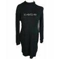 thumbnail image 1 of new BEBE women dress sweater 5CN04211BB high neck open shoulder black sz S $69, 1 of 10