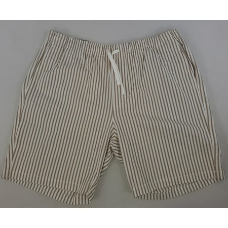 new BEN SHERMAN men shorts BS12SH251 khaki striped stretch regular fit XL $89