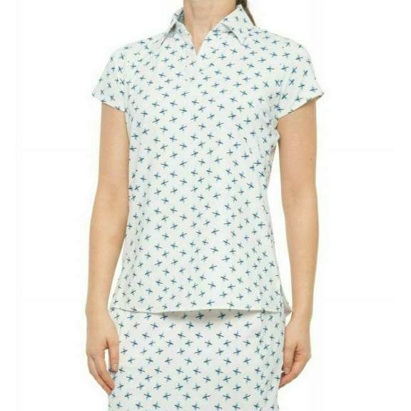new Belyn Key golf women polo shirt jersey TSS0113-DFY Cap Sleeve sz XXS $80