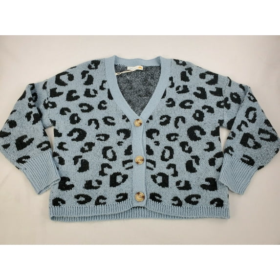 new C&C California women sweater cardigan 89E01925T-X857-R759 blue sz M $68