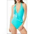 thumbnail image 1 of new CARMEN MARC VALVO women swimwear swimming suit C36141A 1pc aqua sz 8 $108, 1 of 10