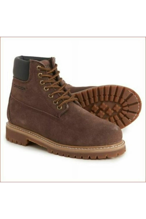 new Chinook women worker boots shoes 44RMP-02-6 leather brown oil slip sz 6 $70