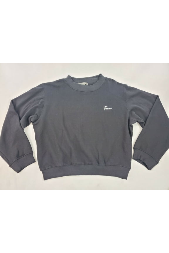 new FRENCH CONNECTION women sweater sweatshirt 77RSG crew black Femme sz S $98