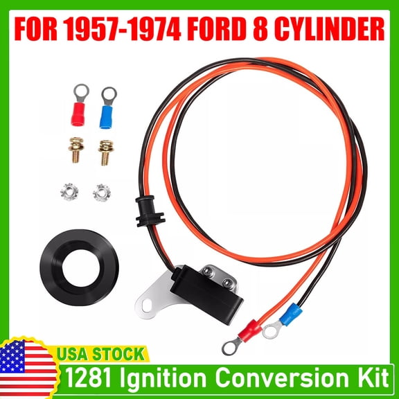new For Ford V8 1281 Ignition Points-to-Electronic Conversion Kit Ignitor