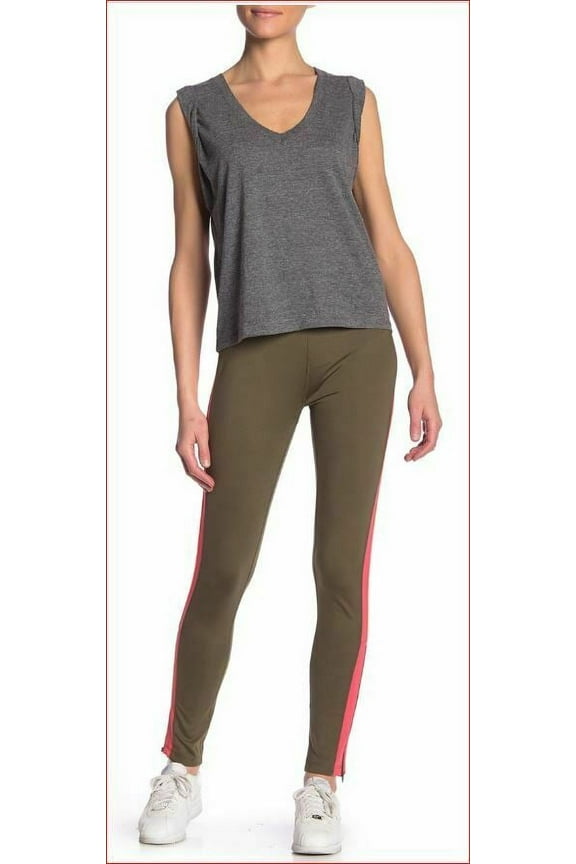 new Free People women legging OB763026 green pink XS MSRP $78