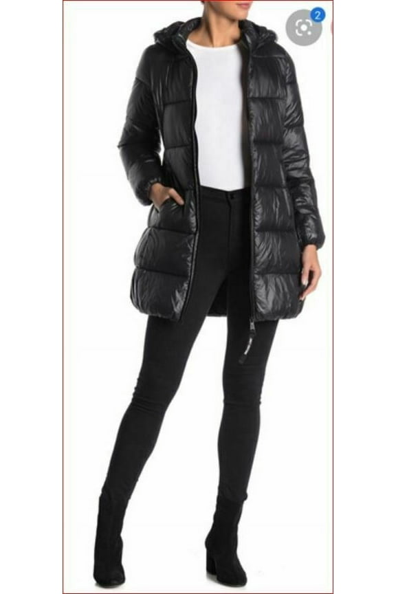 new JUICY COUTURE Black Label women coat puffer JC-002 jet black 97 XS $168