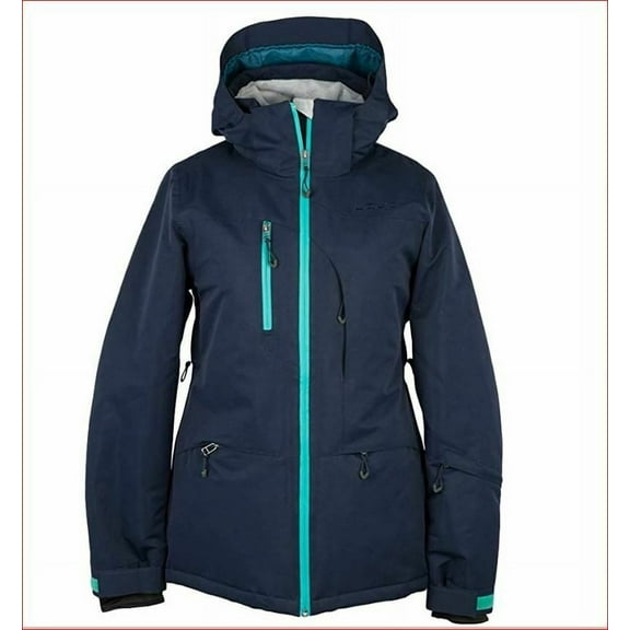 new Liquid women coat parka Serene Ski jacket waterproof W28005OLY black L $160