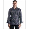 thumbnail image 1 of new MASUTTO MIO dress men shirt XAVI/18 black multi glasses cotton sz S $139, 1 of 9