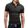 thumbnail image 1 of new Polo Shirt Men Summer Stritching Men's Shorts Sleeve Polo Business Clothes Luxury Men Tee Shirt, 1 of 6