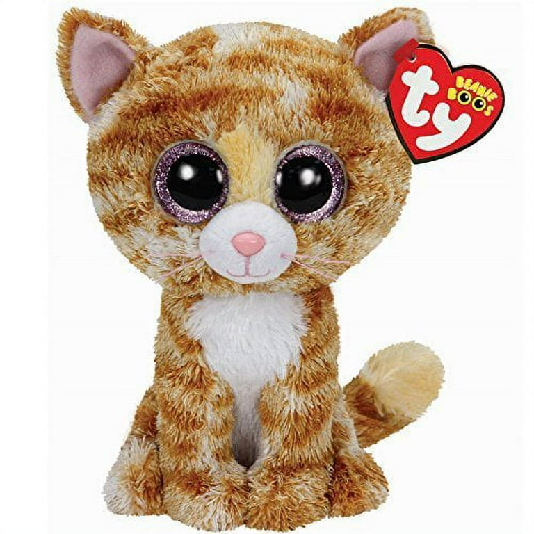 Ty Beanie Boos Tabitha The Cat Glitter Eyes Medium Size Plush