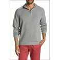 thumbnail image 1 of new Tommy Bahama men sweater pullover T418140 Island Fairway Zip grey S $145, 1 of 9