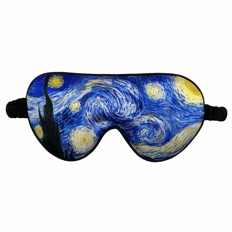 new Van Gogh printed eye mask sunflower shading sleep eye mask retro