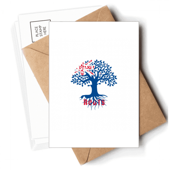 new  ancestral faly flag roots Postcards Envelopes Blank Note Cards Mailing