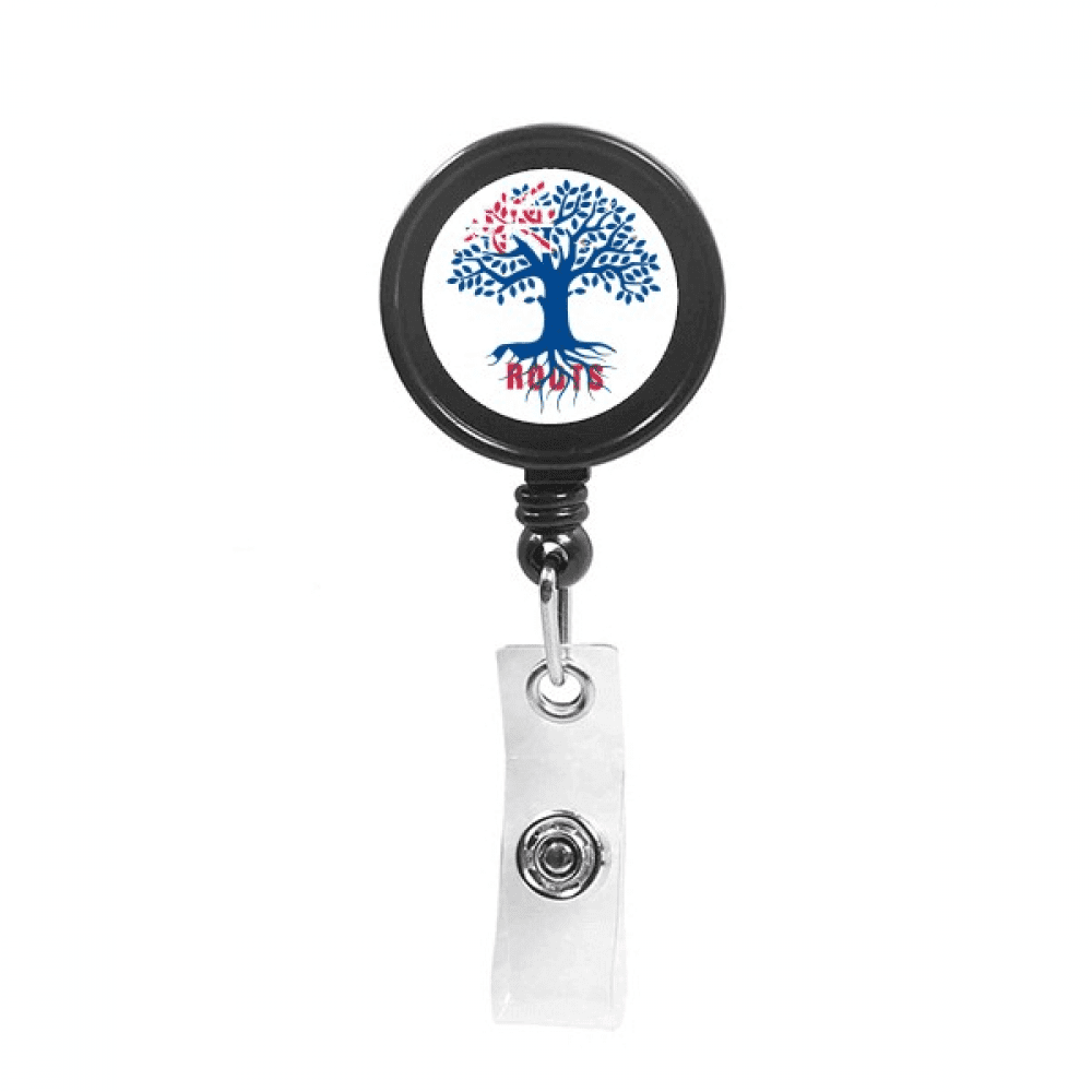 new  ancestral faly flag roots Retractable Keychain Badge Holder ID Badge
