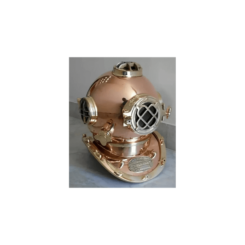 new antique copper Vintage Helmet Diving Navy Divers Deep Sea Mark V ...